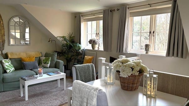 The living area in The Nest